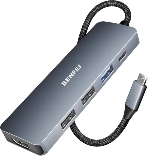 BENFEI 5 en 1, USB-A 10 Gbps