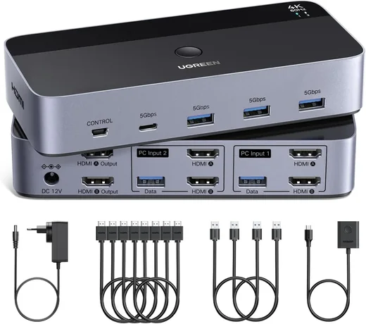 UGREEN KVM HDMI doble