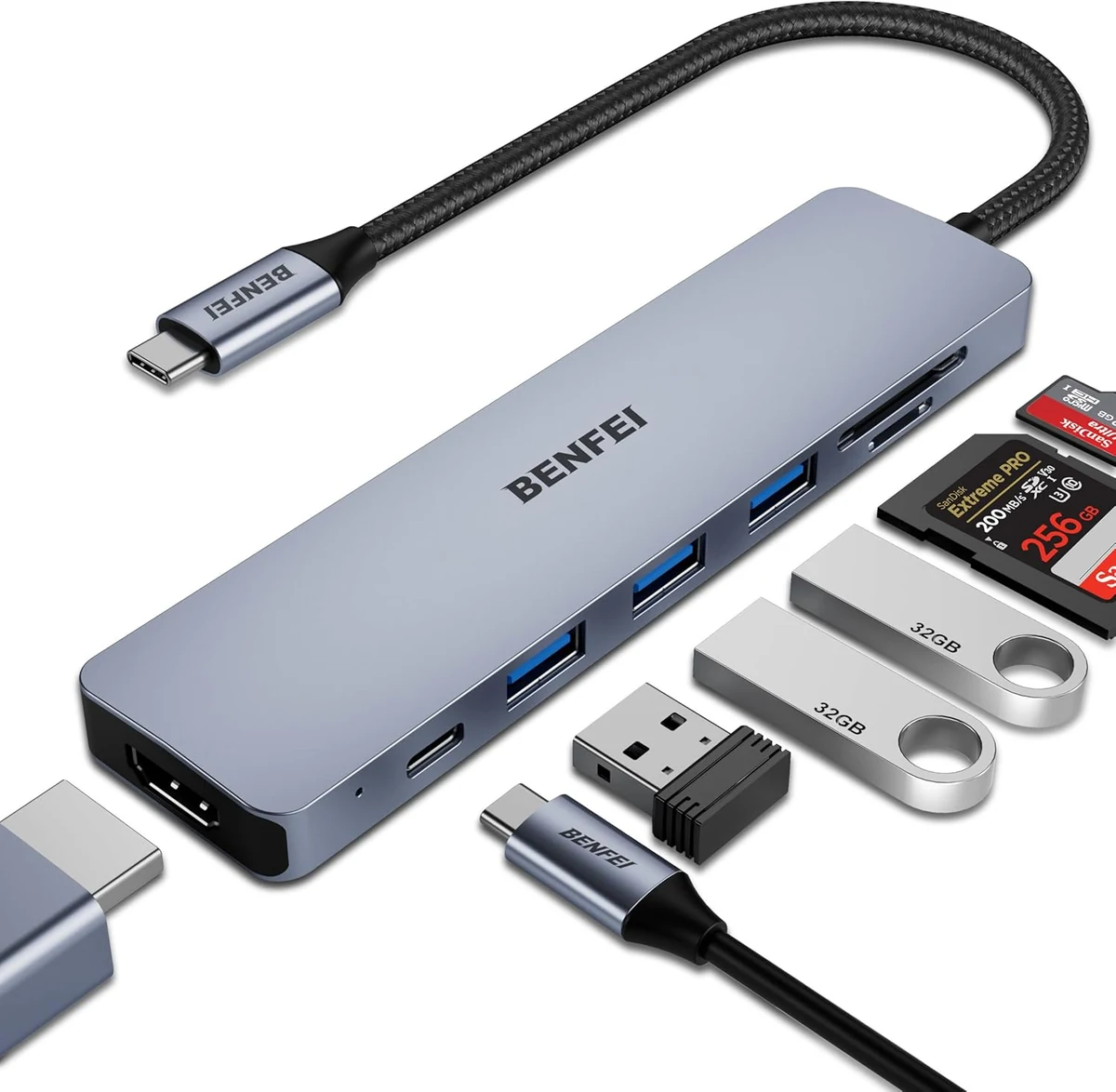 BENFEI 7 en 1 HDMI 4K/60