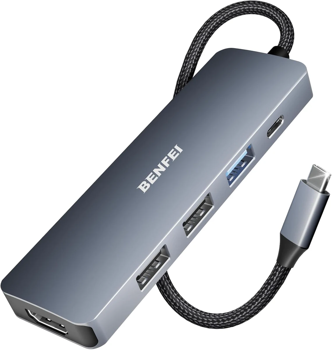 BENFEI 5 en 1, USB-A 10 Gbps